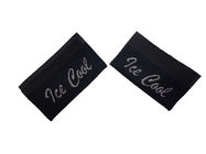 Polyester Satin And Fabric Clothing Label Tags , Garment Damask Woven Labels