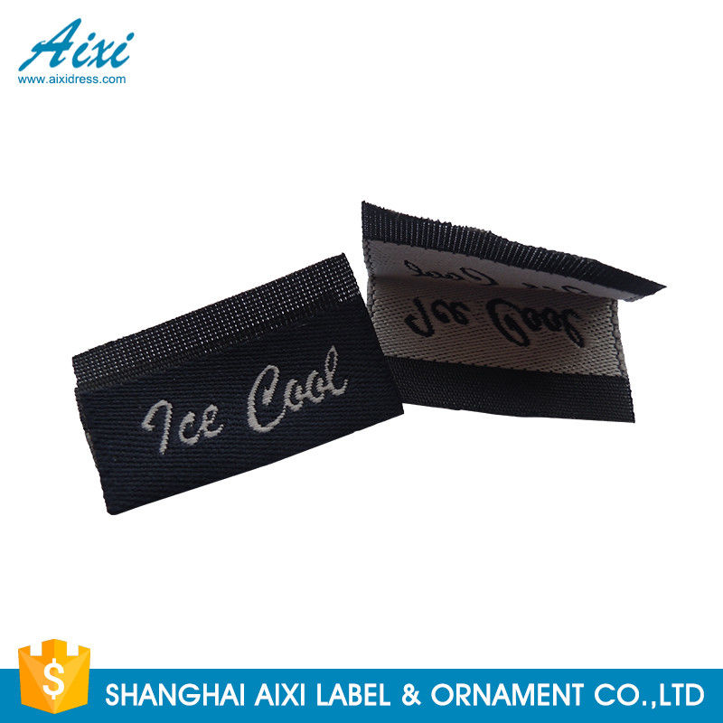 Silk Screen Care Woven Clothing Labels , Washable Apparel Labels For Garment